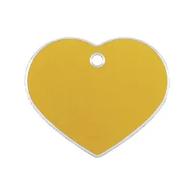 Identification plate for collar Imarc Hi Line Golden Heart Aluminium