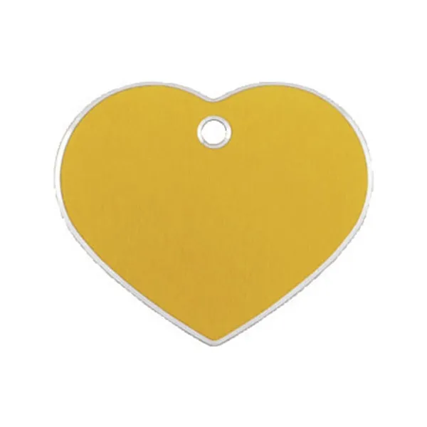Identification plate for collar Imarc Hi Line Golden Heart Aluminium