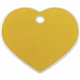 Identification plate for collar Imarc Hi Line Golden Heart Aluminium