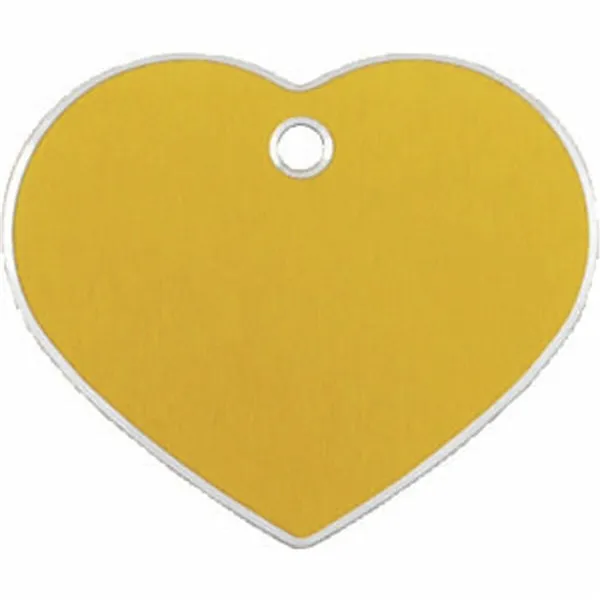 Identification plate for collar Imarc Hi Line Golden Heart Aluminium