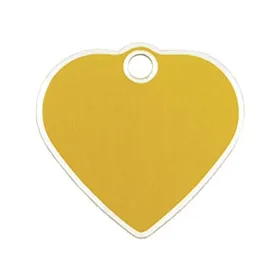 Identification plate for collar Imarc   Golden Heart Aluminium