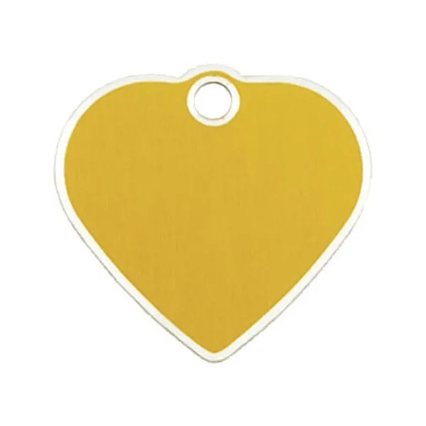 Identification plate for collar Imarc   Golden Heart Aluminium