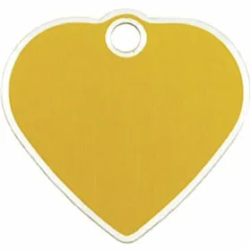 Identification plate for collar Imarc   Golden Heart Aluminium
