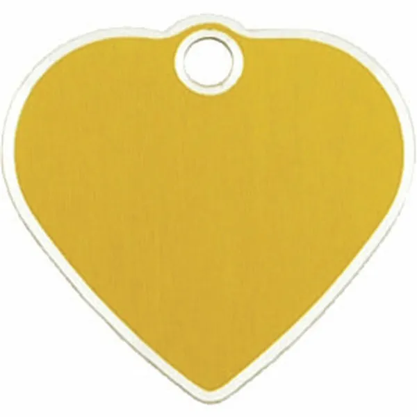 Identification plate for collar Imarc   Golden Heart Aluminium