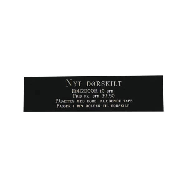 Identification plate for collar Imarc Door