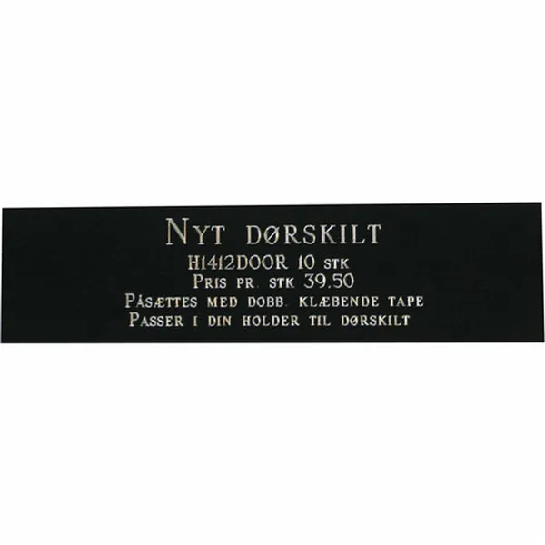 Identification plate for collar Imarc Door