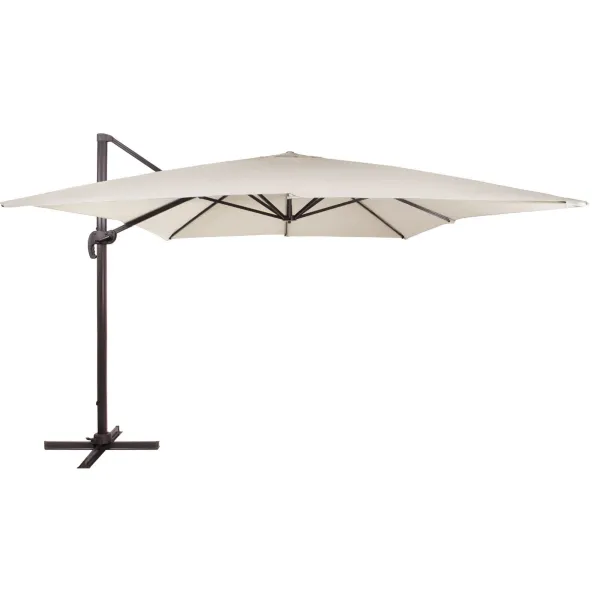Sodo skėtis Springos GU0051, 440 cm, su uždangalu, pakabinamas, ekru spalvos