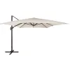 Sodo skėtis Springos GU0051, 440 cm, su uždangalu, pakabinamas, ekru spalvos