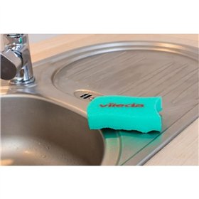 Scourer Vileda Pur Active Green Polyurethane (2 Units)