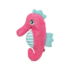 Soft toy for dogs Trixie Pink Sea Horse 28 cm Polyester