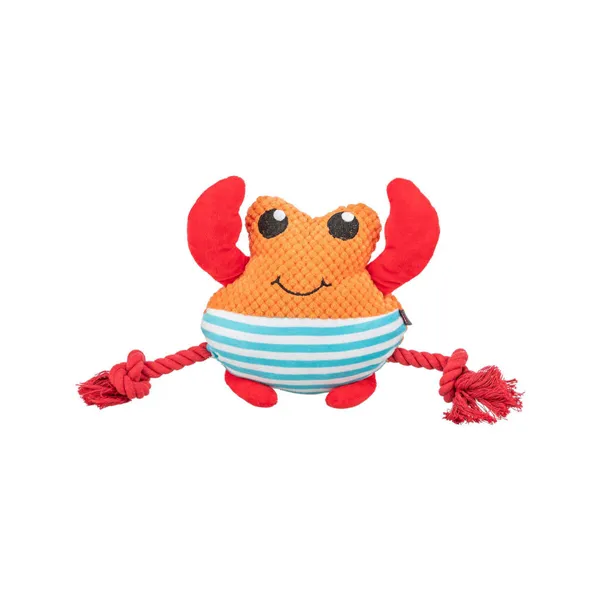 Soft toy for dogs Trixie Orange Crab 28 cm Polyester Plush Textile