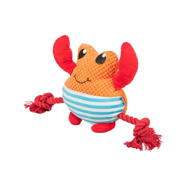 Soft toy for dogs Trixie Orange Crab 28 cm Polyester Plush Textile