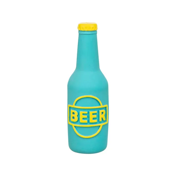 Dog toy Trixie Yellow Turquoise 12,5 cm Beer Bottle