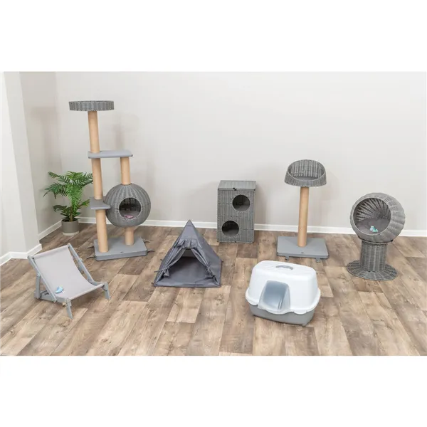 Cat Litter Box Trixie Davio Top White Grey 56 x 39 x 39 cm Plastic