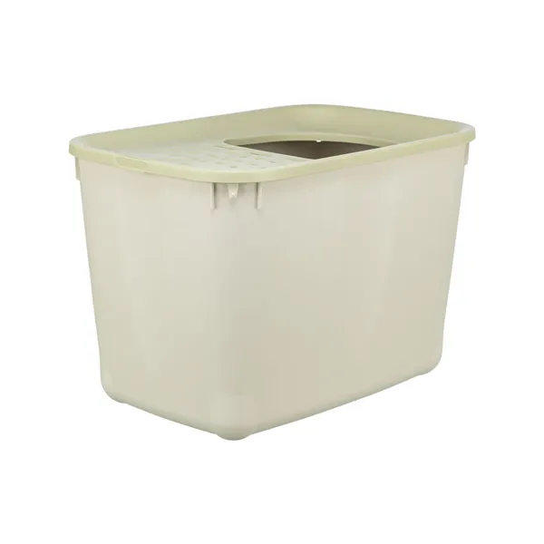 Cat Litter Box Trixie Hop-In 38 x 39 x 58 cm Green Grey Plastic