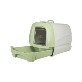 Cat Litter Box Trixie EasyDraw 46 x 57 x 48 cm Green Grey Plastic