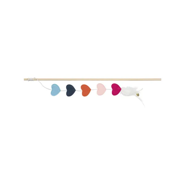 Cat toy Trixie Multicolour Feather Heart 48 cm