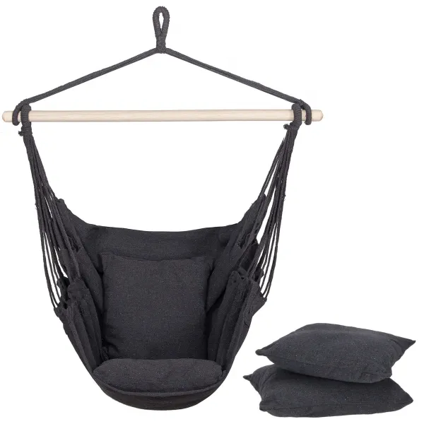 Brasilialainen riippumatto Springos HM046 harmaa