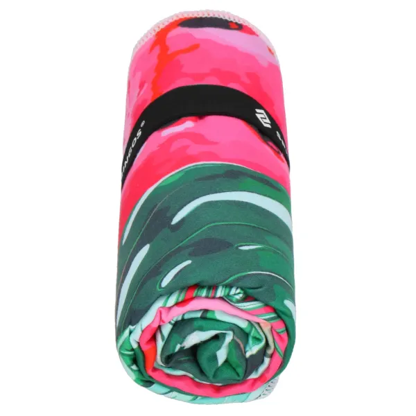 Beach towel Springos CS0118, 90x180 cm, microfiber, quick-drying, watermelons, leaves