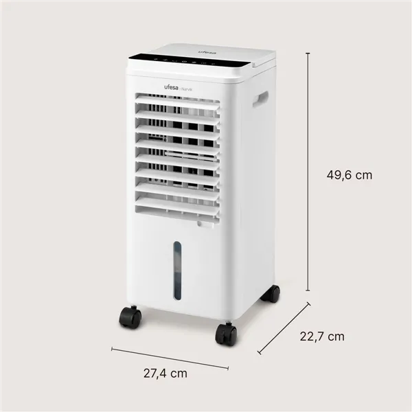 Portable Evaporative Air Cooler UFESA NARVIK White 60 W 5 L