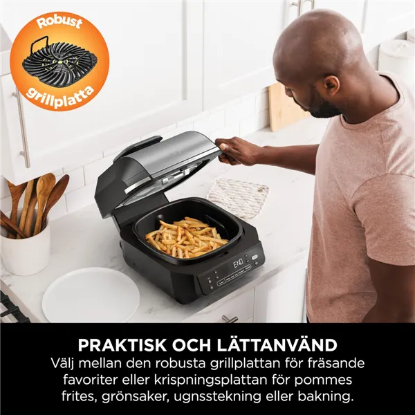 Barbecue Portable NINJA AG351EU 5EN1 Metal Stainless steel