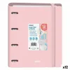Ring binder DOHE Pink A4 (12 Units)