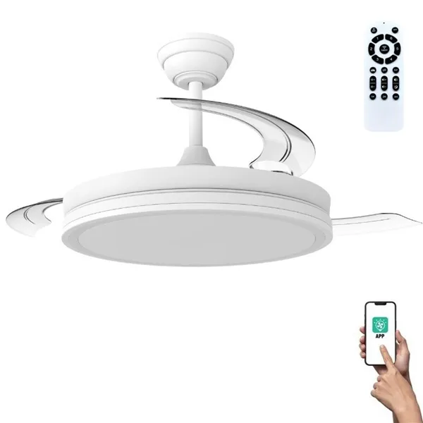 Ceiling Fan CristalRecord 85-080-42-000 White 60 W
