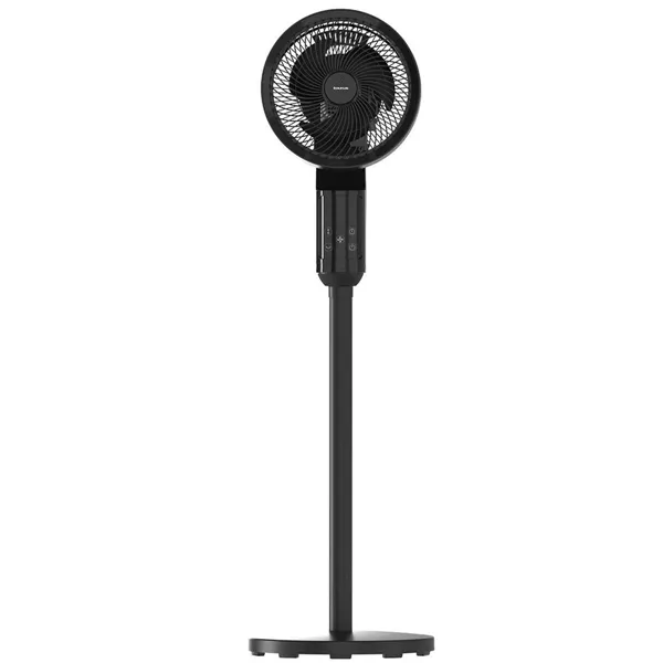 Freestanding Fan Taurus BOREAL 3D Black 24 W