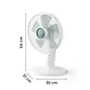 Table Fan Rowenta VU2740 White 50 W