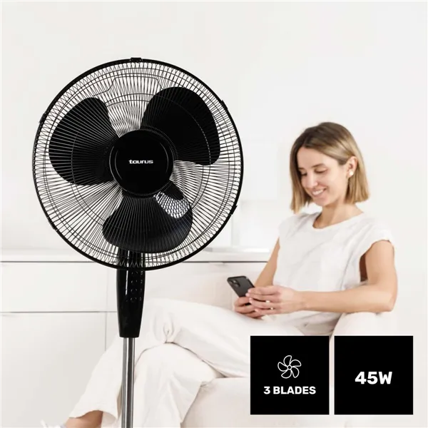Freestanding Fan Taurus 944689000 Black