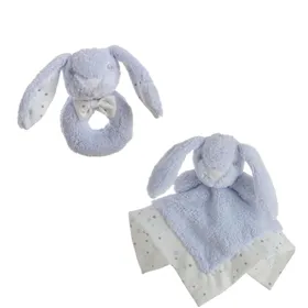 Baby Comforter    30 x 30 cm Rabbit Rattle