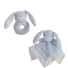 Baby Comforter    30 x 30 cm Rabbit Rattle
