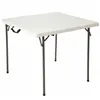 Folding Table Lifetime White Squared Steel Plastic 86 x 86 x 74 cm