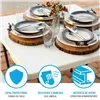 Folding Table Lifetime White Squared Steel Plastic 86 x 86 x 74 cm