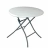 Folding Table Lifetime White Circular Steel Plastic 83 x 73,5 cm