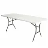 Folding Table Lifetime White Rectangular Steel Plastic 185 x 76 x 74 cm