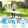 Folding Table Lifetime White Rectangular Steel Plastic 185 x 76 x 74 cm