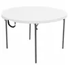 Folding Table Lifetime White Steel Plastic 122 x 73 cm