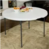 Folding Table Lifetime White Steel Plastic 122 x 73 cm