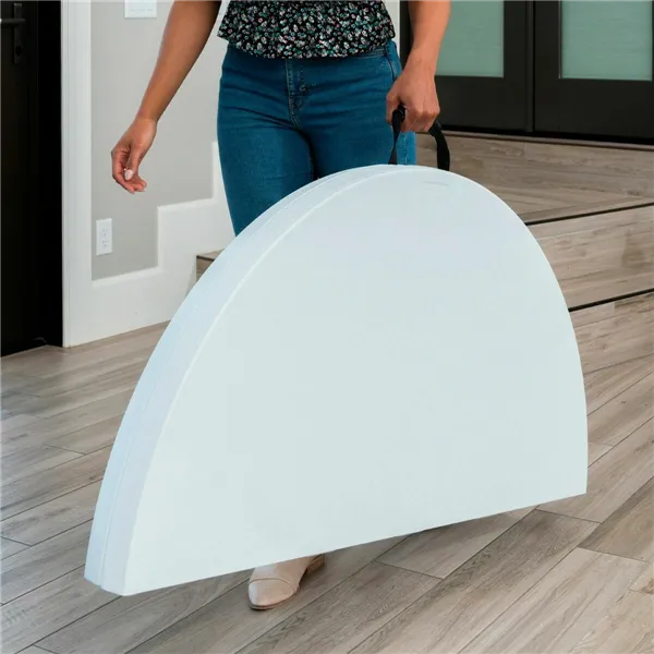 Folding Table Lifetime White Steel Plastic 122 x 73 cm