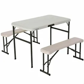 Picnic table Lifetime Cream 106 x 61 x 74 cm