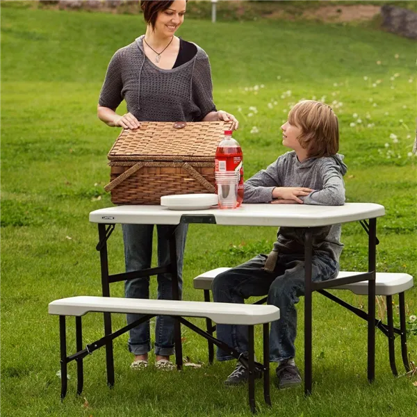 Picnic table Lifetime Cream 106 x 61 x 74 cm