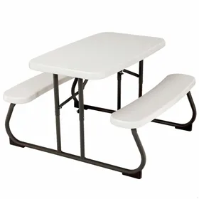 Picnic table Lifetime Foldable Cream Steel 82,5 x 90 x 53,5 cm