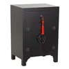 Nightstand DKD Home Decor Fir Red Black MDF Wood 45 x 34 x 66 cm