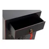 Nightstand DKD Home Decor Fir Red Black MDF Wood 45 x 34 x 66 cm