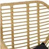 Table set with 2 chairs DKD Home Decor Black Natural Light brown 56 x 57,5 x 82 cm