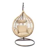 Hanging garden armchair DKD Home Decor Beige Brown Multicolour Aluminium synthetic rattan 90 x 70 x 110 cm