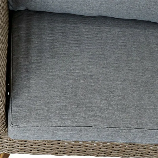 Table Set with 3 Armchairs DKD Home Decor MB-166666 Beige Grey 137 x 66 x 70,5 cm 137 x 66 x 73 cm (4 Pieces)