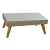 Table Set with 3 Armchairs DKD Home Decor MB-166666 Beige Grey 137 x 66 x 70,5 cm 137 x 66 x 73 cm (4 Pieces)