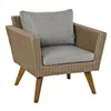 Table Set with 3 Armchairs DKD Home Decor MB-166666 Beige Grey 137 x 66 x 70,5 cm 137 x 66 x 73 cm (4 Pieces)
